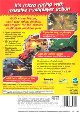 Micro Machines v4 box cover back